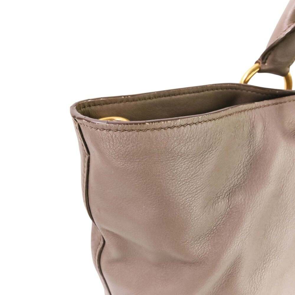 PRADA Gray Leather Shoulder Bag - Picture 12 of 15